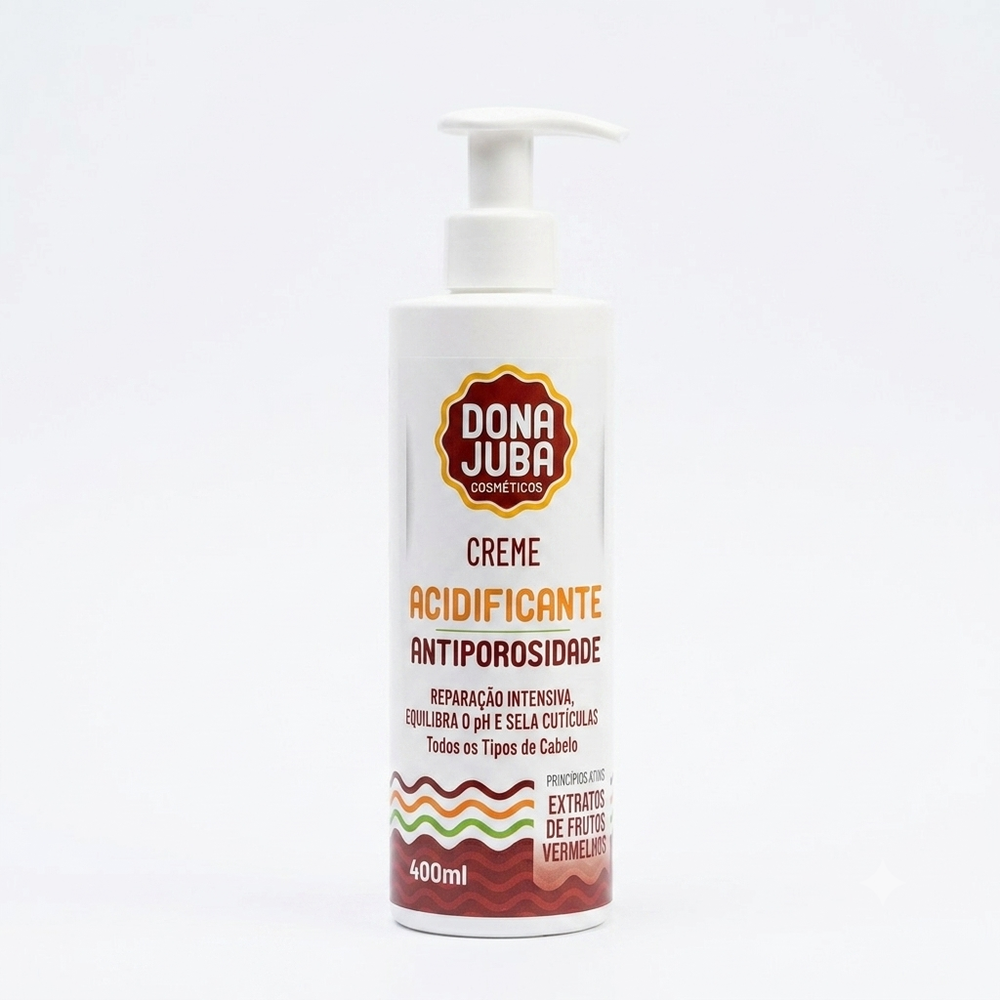 Dona Juba Creme Acidificante 400ml Antiporosidade