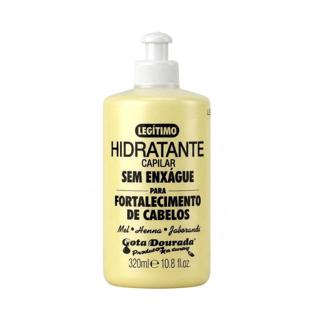 Gota Dourada Hidratante Capilar 320ml Fortalecimento De Cabelos