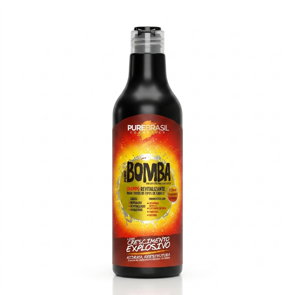 Pure Brasil Champô 500ml Pure Bomba