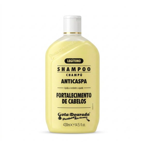 Gota Dourada Champô 430ml Anticaspa Fortalecimento De Cabelos