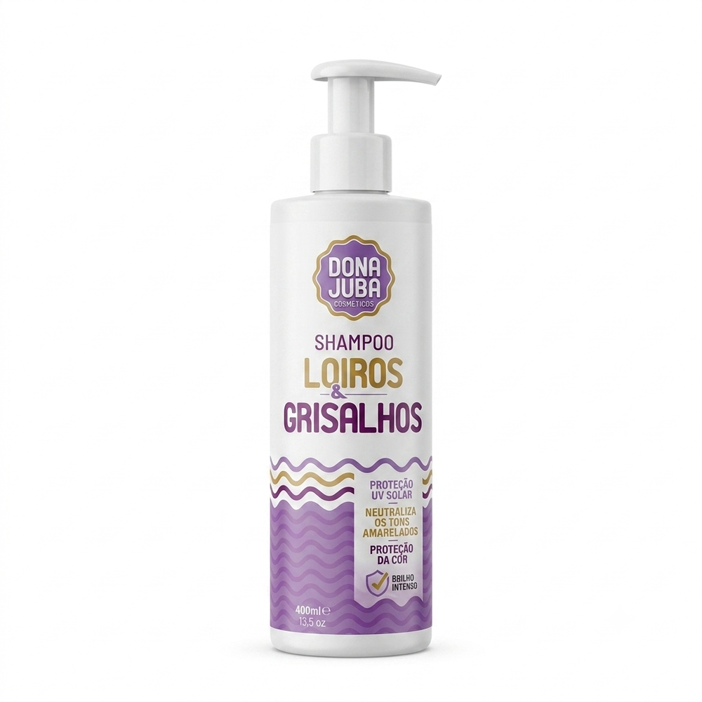 Dona Juba Champô 400ml Cabelos Loiros e Grisalhos