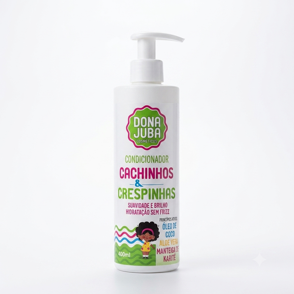 Dona Juba Condicionador 400ml Cachinhos e Crespinhas Kids