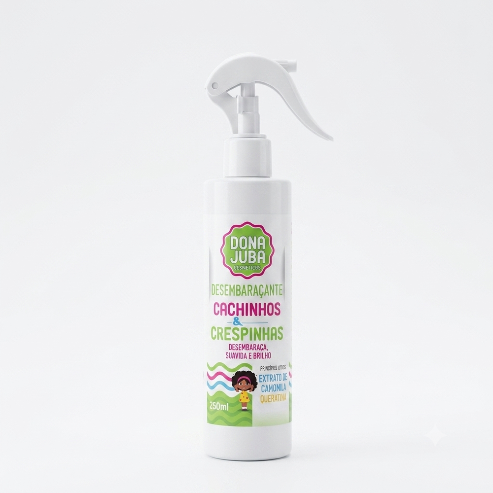 Dona Juba Spray Desembaraçante 250ml Kids Cachinhos e Crespinhas