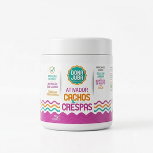 Dona Juba Ativador De Cachos 1kg Para Todos Os Tipos De Ondulações