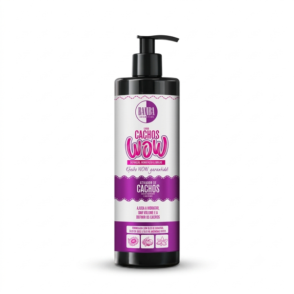 Bamba Cosmetics  Ativador de Cachos 500ml Cachos wow