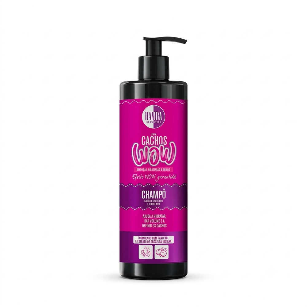 Bamba Cosmetics Champô 500ml Cachos wow