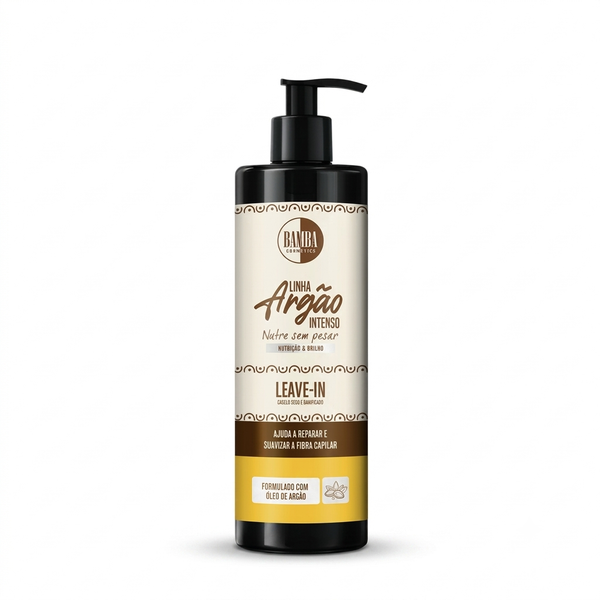 Bamba Cosmetics Leave-in 500ml Linha Argão