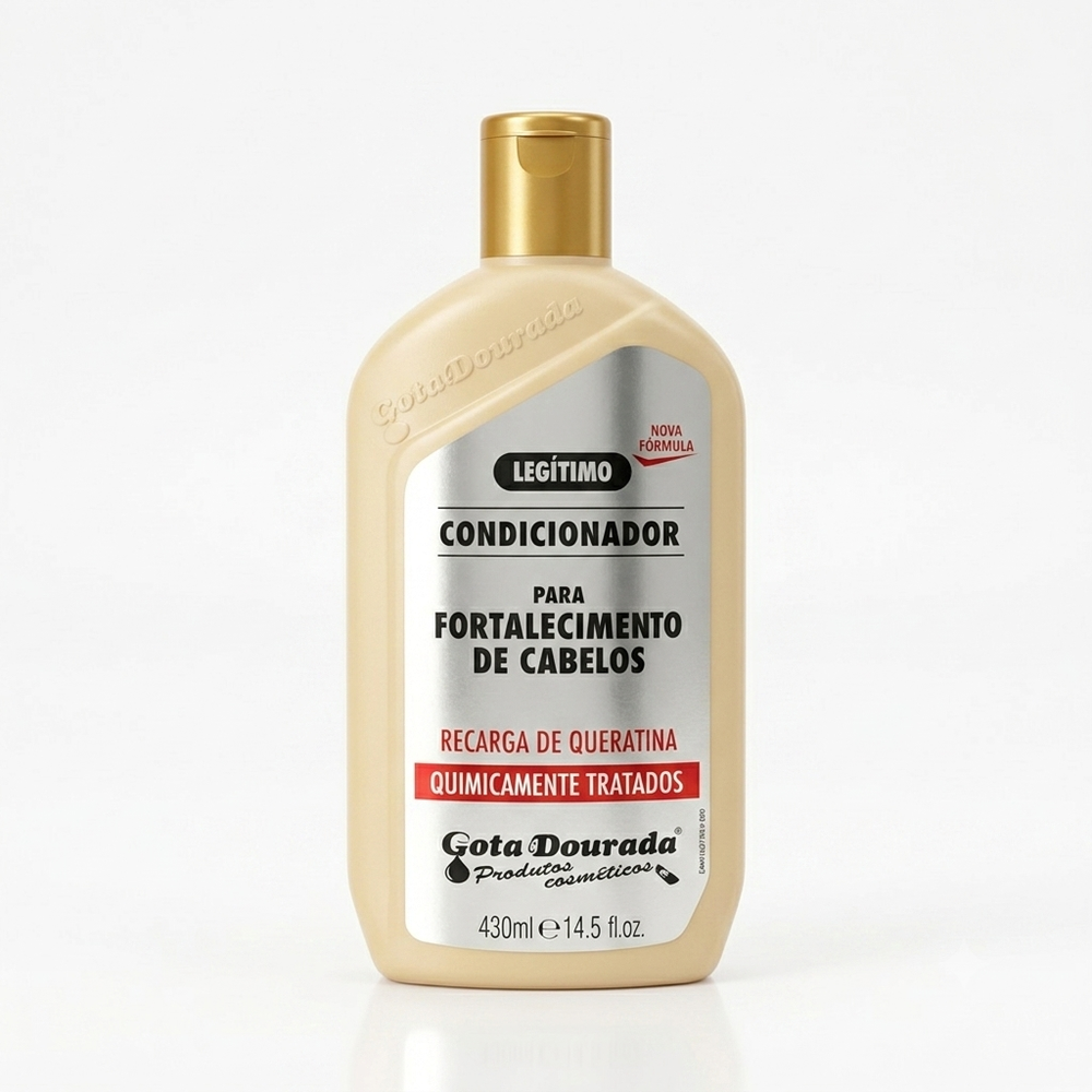 Gota Dourada Condicionador 430ml Recarga De Queratina