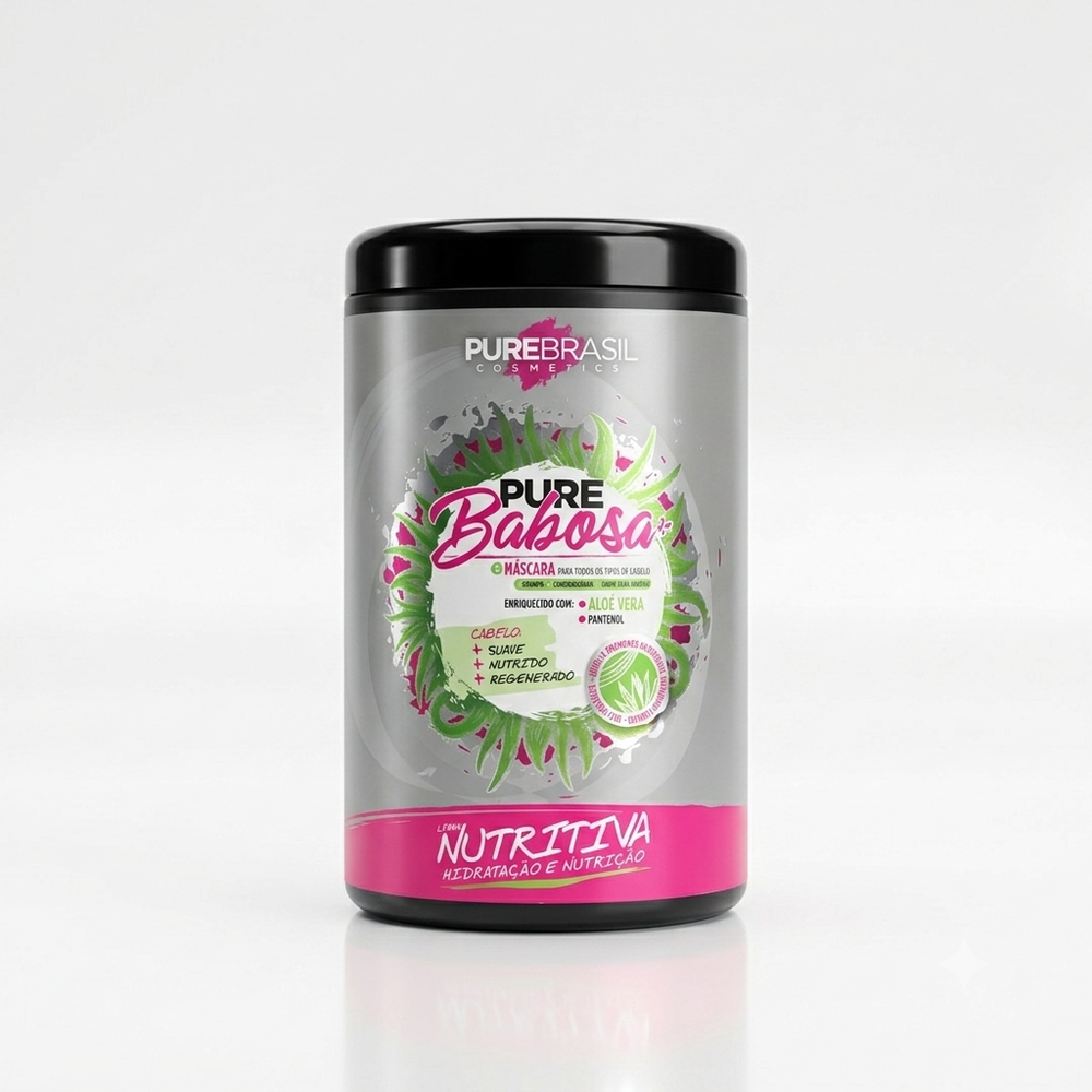 Pure Brasil Máscara Capilar 1000ml Pure Babosa