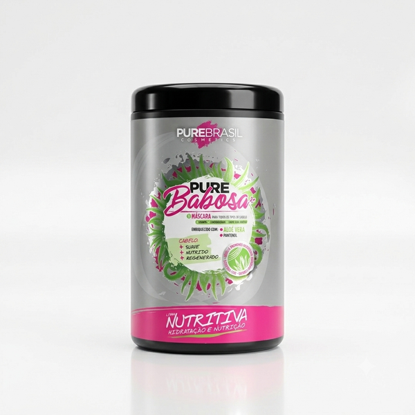 Pure Brasil Máscara Capilar 1000ml Pure Babosa