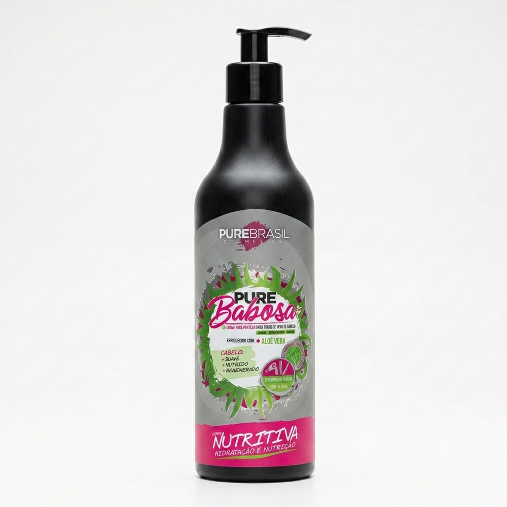 Pure Brasil Creme De Pentear 500ml Pure Babosa