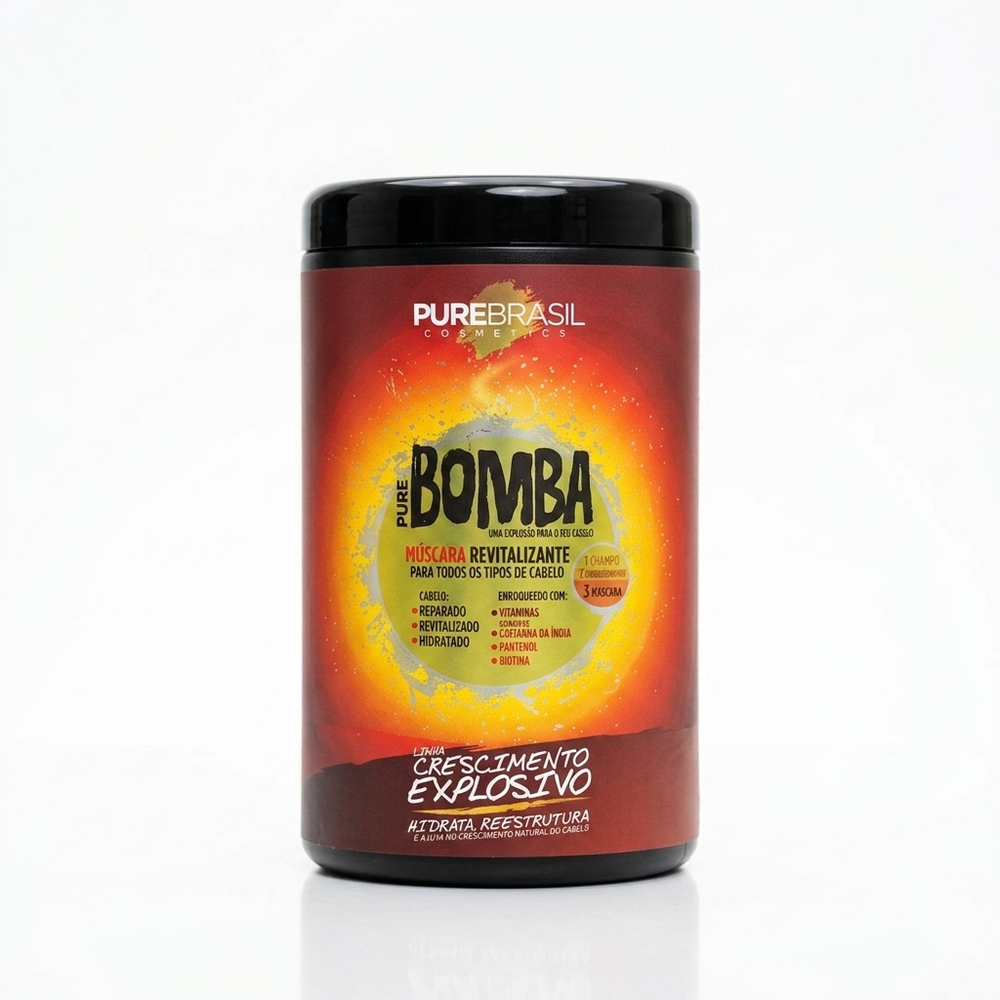 Pure Brasil Máscara Capilar 1kg Pure Bomba