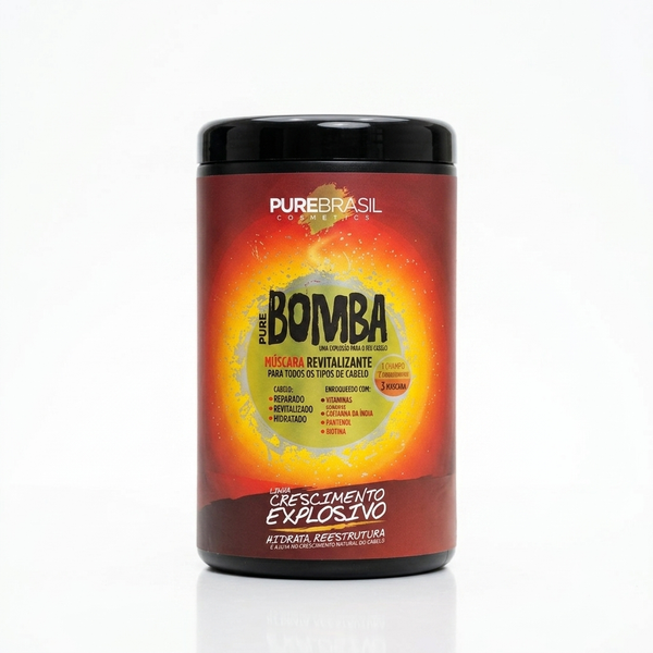 Pure Brasil Máscara Capilar 1kg Pure Bomba