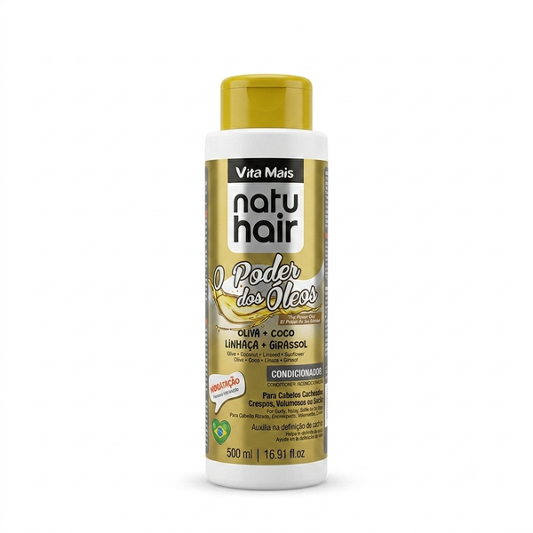 Natur Hair Condicionador 500ml O Poder Dos Óleos