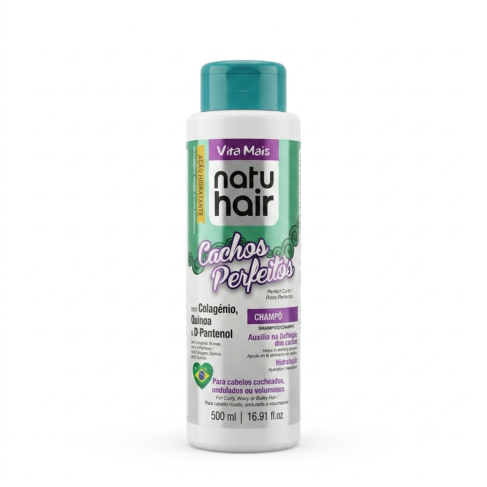 Natur Hair Champô 500ml Cachos Perfeitos