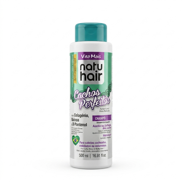 Natur Hair Champô 500ml Cachos Perfeitos