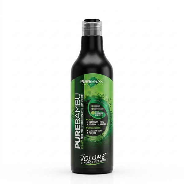 Pure Brasil Champô 500ml Pure Bambu