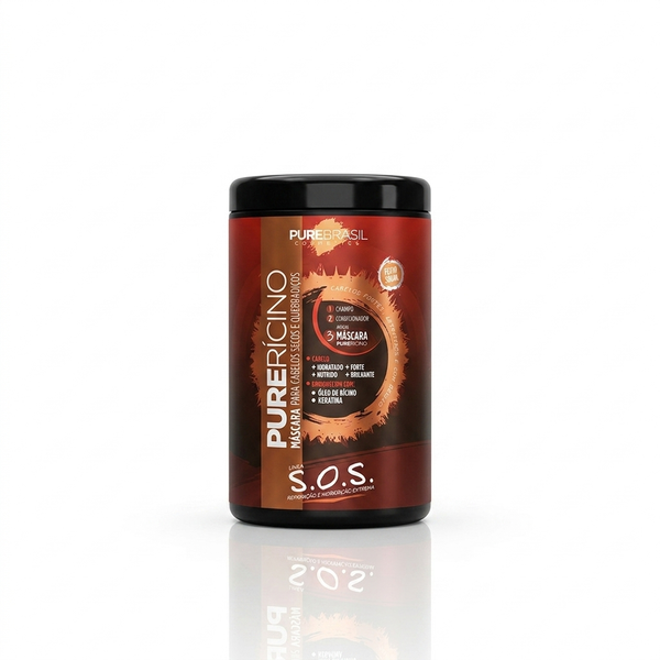 Pure Brasil Máscara Capilar 1kg Pure Rícino