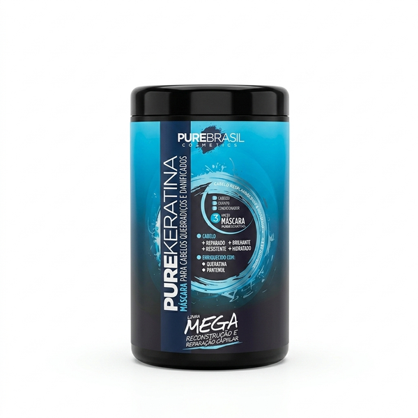 Pure Brasil Máscara Capilar 1kg Pure Queratina