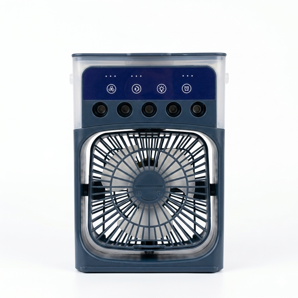 Ventoinha Humidificadora Multifuncional Na Cor Azul