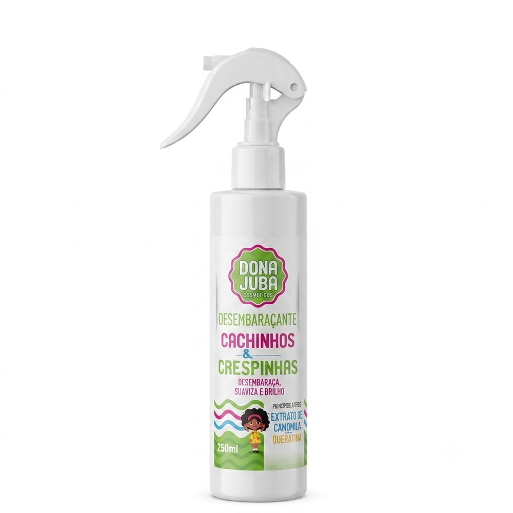 Dona Juba Spray Desembaraçante 250ml Kids Cachinhos e Crespinhas