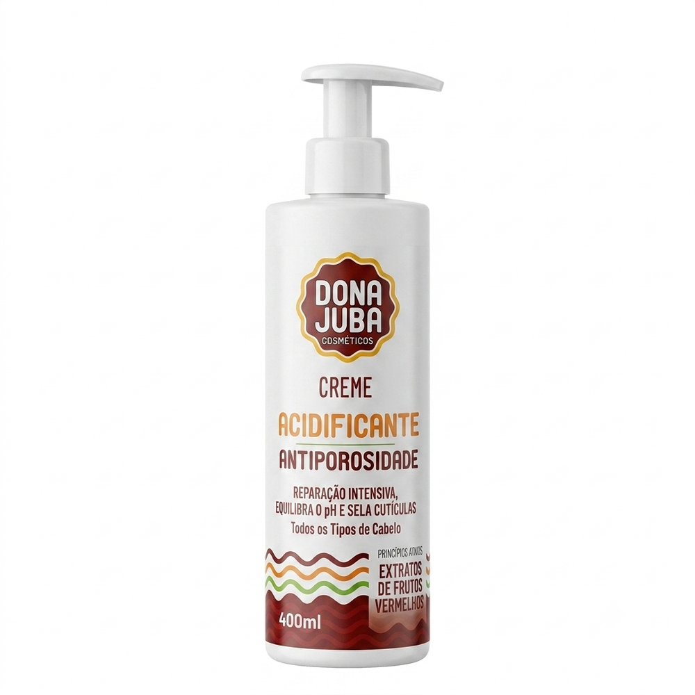 Dona Juba Creme Acidificante 400ml Antiporosidade