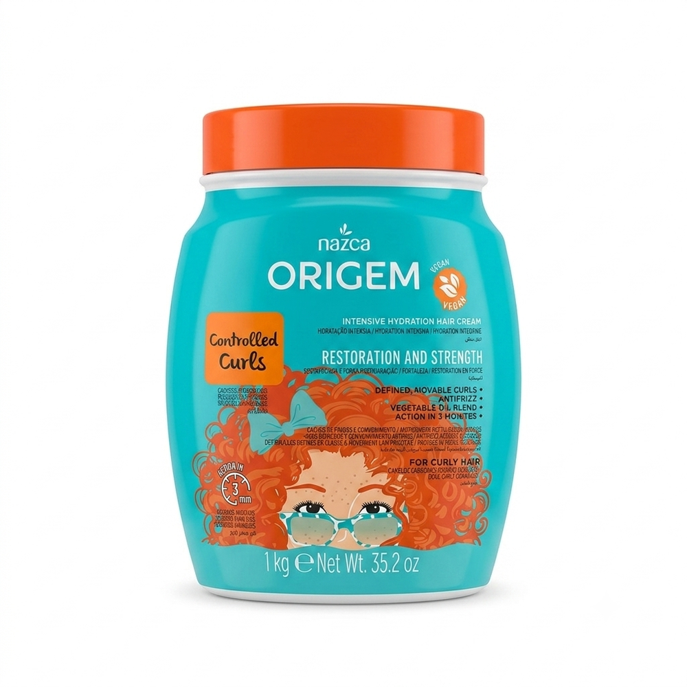 Nazca Origem Máscara Capilar 1kg Controle De Cachos Restauração e Força