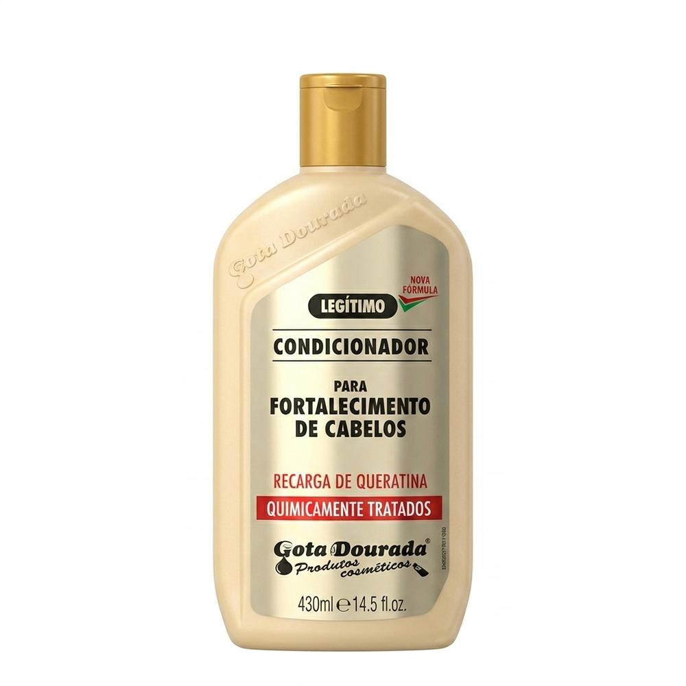 Gota Dourada Condicionador 430ml Recarga De Queratina