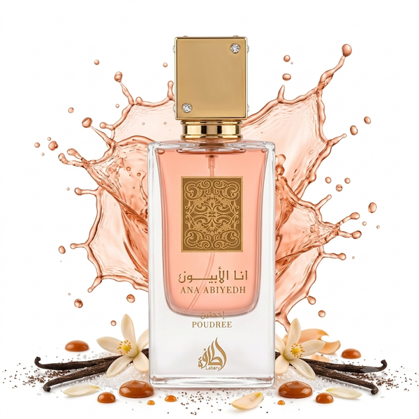 Lattafa Eau De Perfum 60ML Ana Abiyedh Poudrée