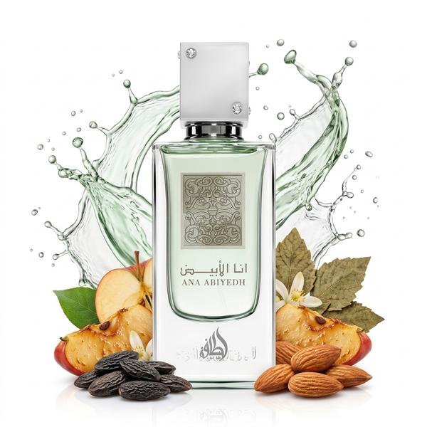 Lattafa Eau De Perfum 60ML Ana Abiyedh White