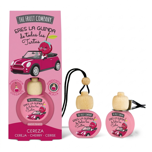 The Fruit Company Ambientador Para Carro 5ML Cereja