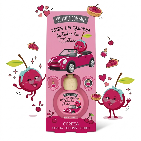 The Fruit Company Ambientador Para Carro 5ML Cereja