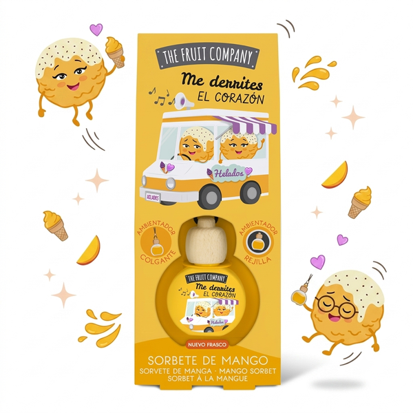 The Fruit Company Ambientador Para Carro 5ML Sorvete De Manga