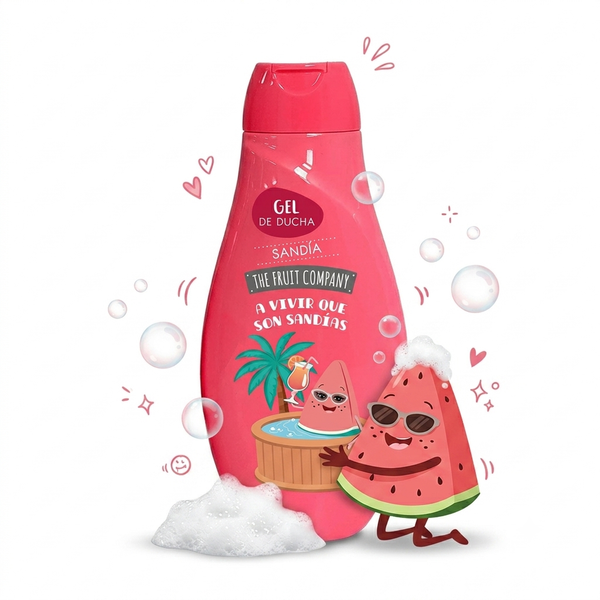The Fruit Company Gel De Banho 600ML Melancia