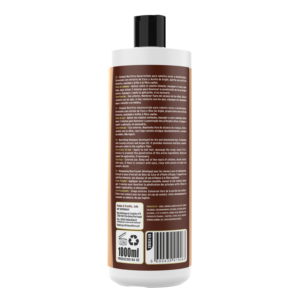Dona Flora Champô 1000ml Coco e Argão