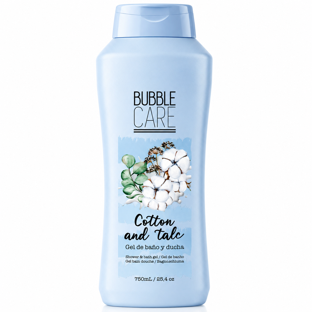 Bubble Care Gel De Banho 750ml Algodão e Talco