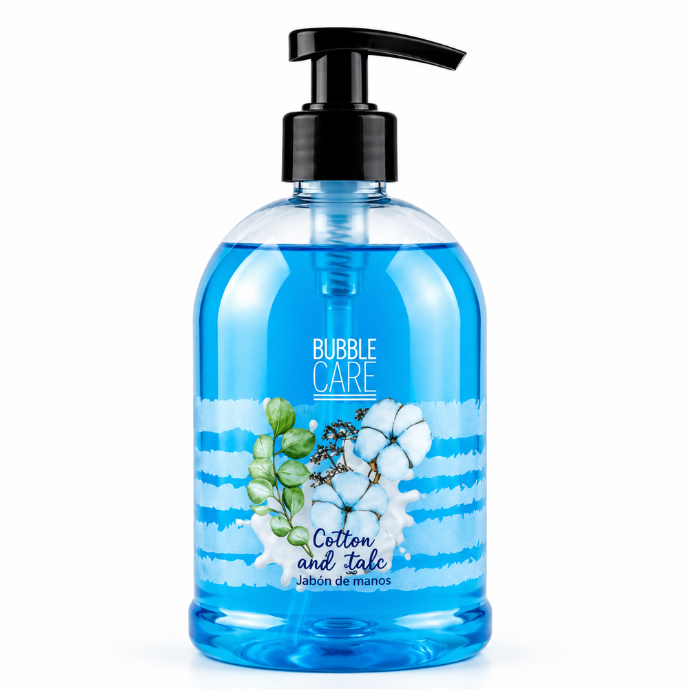 Bubble Care Gel De Mãos 500ml Algodão e Talco