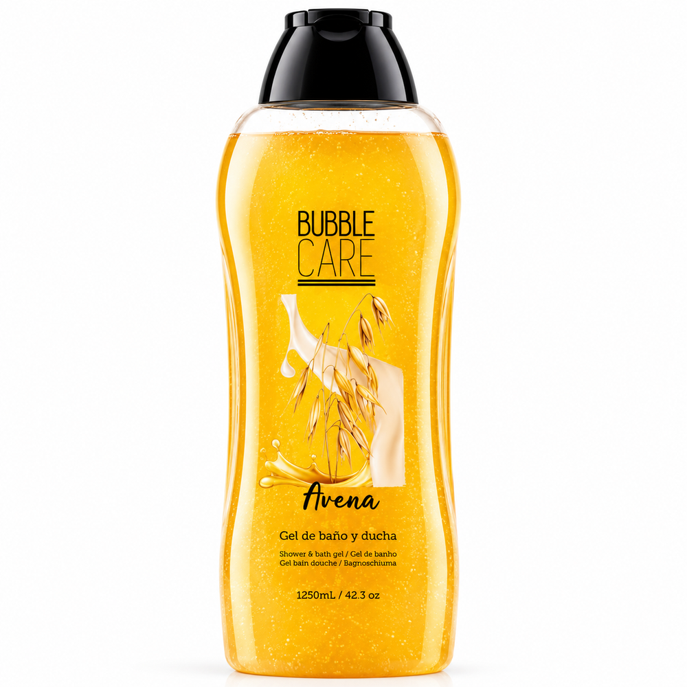 Bubble Care Gel De Banho 1250ml Aveia